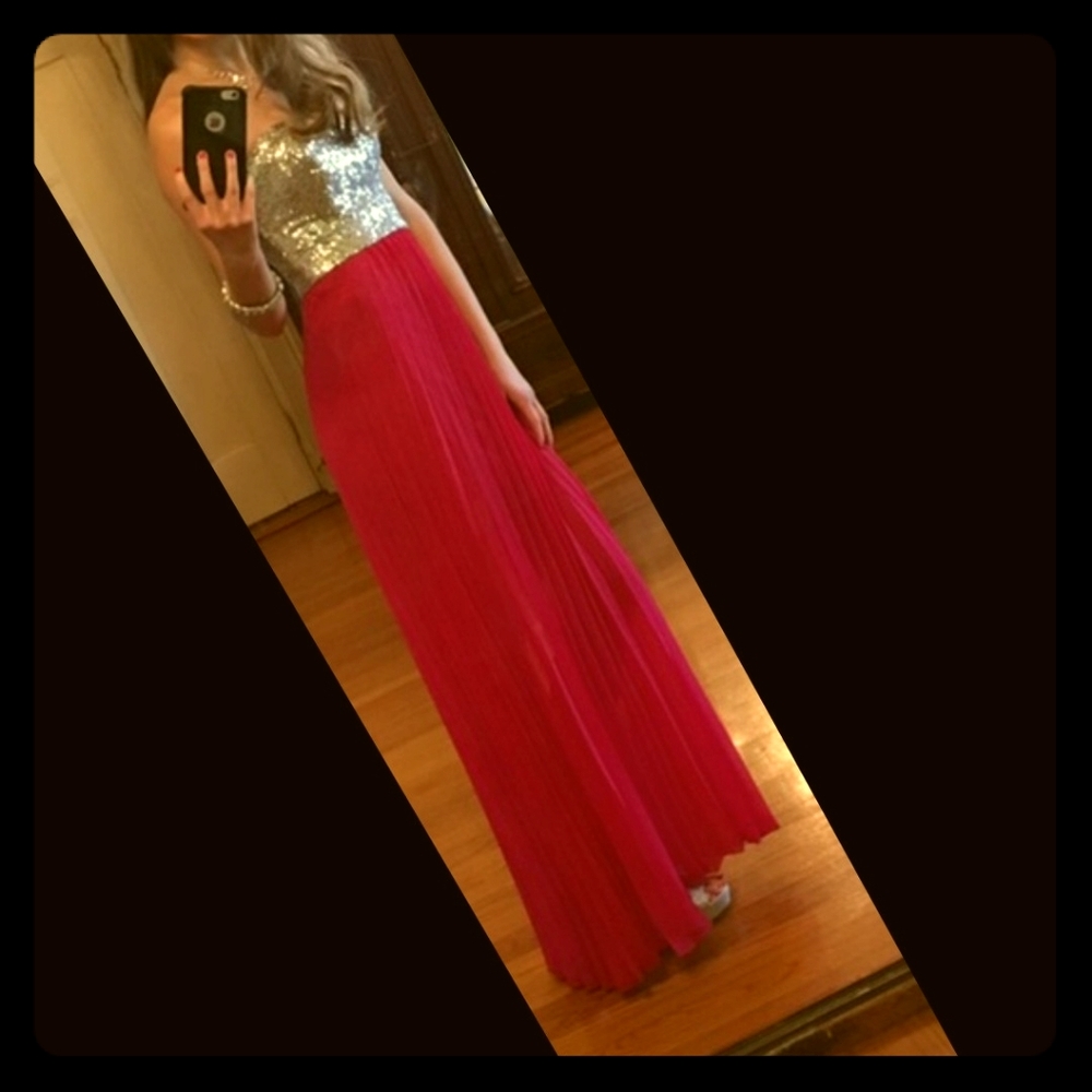 💃 B. Darlin Strapless prom dress 7/8